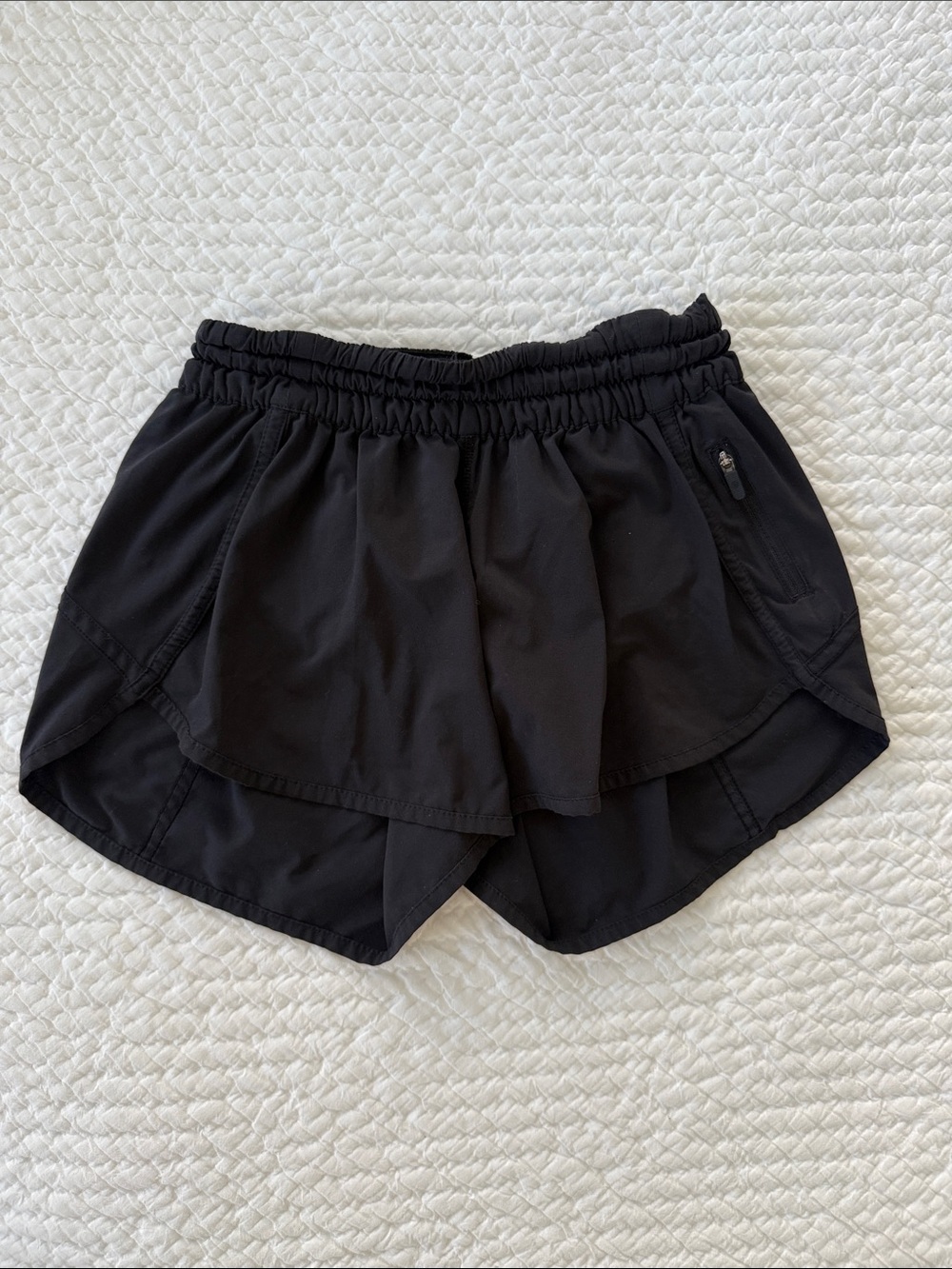 Women’s Black Layered Athletic Shorts